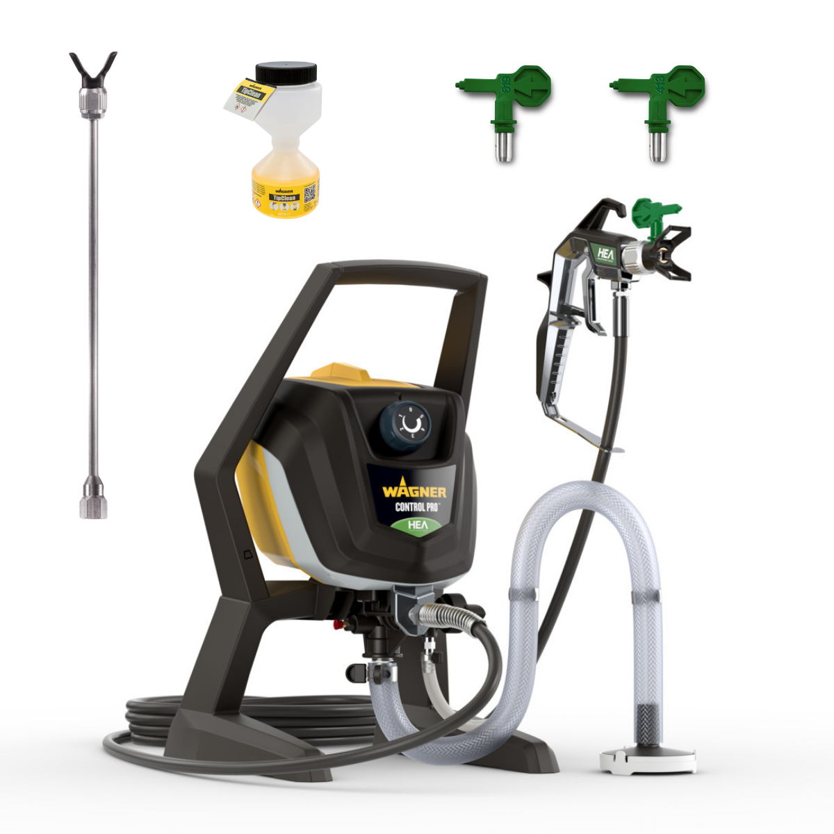 Wagner Airless HEA Control Pro 250 R + Verlängerung + Düse 515 + TipClean + Abdeck-Set